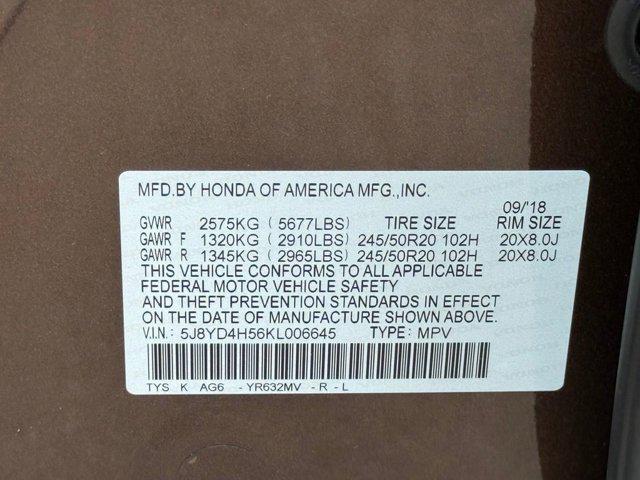 2019 Acura MDX Tech Pkg