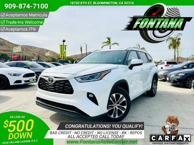 2023 Toyota Highlander XLE for sale in Bloomington, CA