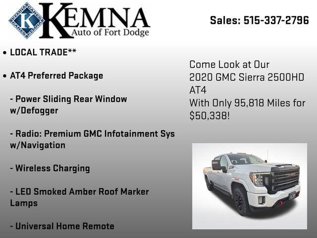 2020 GMC Sierra 2500HD 4WD Crew Cab Standard Bed AT4 2020 GMC Sierra 2500HD 4WD Crew Cab Standard Bed AT4