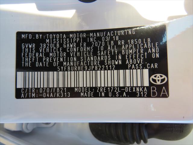 2018 Toyota Corolla LE