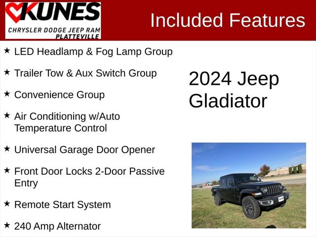 2024 Jeep Gladiator GLADIATOR SPORT S 4X4