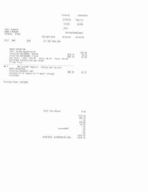 2017 Ram 2500 SLT Crew Cab 4x4 64 Box