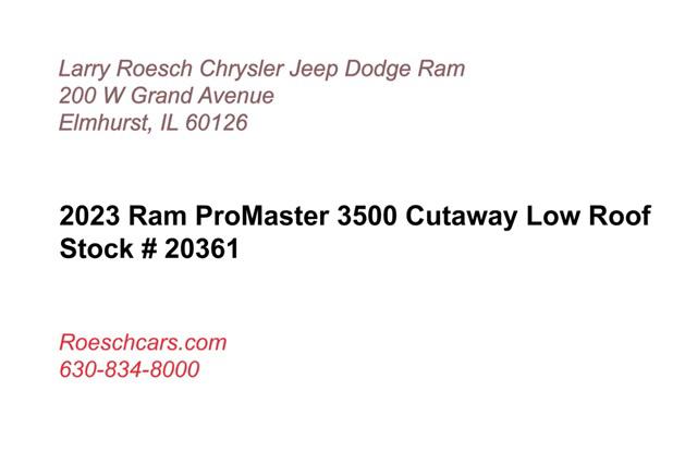 2023 RAM Ram ProMaster RAM PROMASTER 3500 CUTAWAY 159 WB EXT / 104 CA