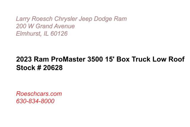 2023 RAM Ram ProMaster RAM PROMASTER 3500 CUTAWAY 159 WB EXT / 104 CA