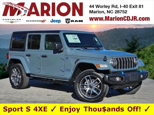 2024 Jeep Wrangler 4xe WRANGLER 4-DOOR SPORT S 4xe