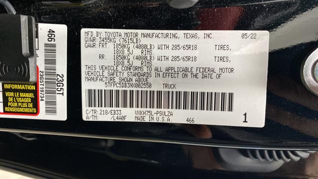 2022 Toyota Tundra TRD Pro