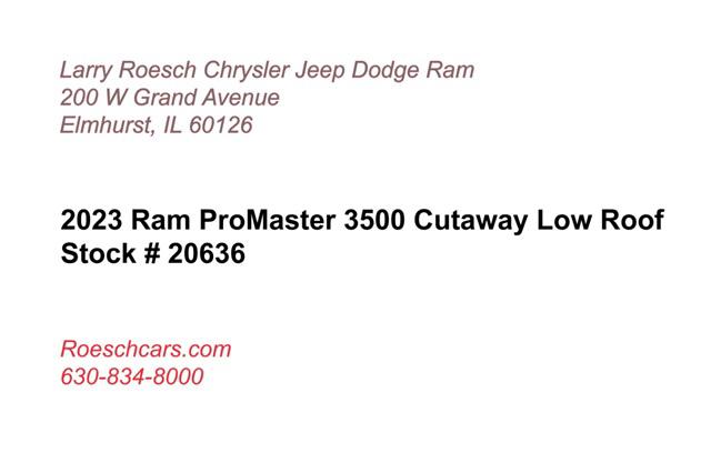 2023 RAM Ram ProMaster RAM PROMASTER 3500 CUTAWAY 159 WB EXT / 104 CA