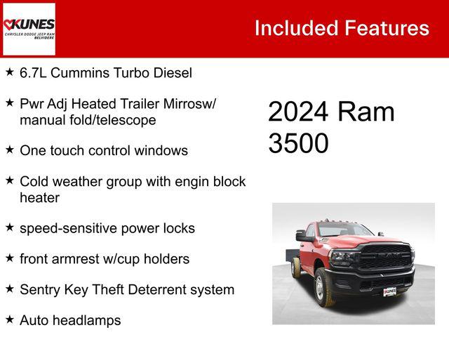 2024 RAM Ram 3500 Chassis Cab RAM 3500 TRADESMAN CHASSIS REGULAR CAB 4X4 60 CA