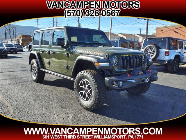 2024 Jeep Wrangler 4-Door Rubicon 4x4 for sale in Williamsport, PA