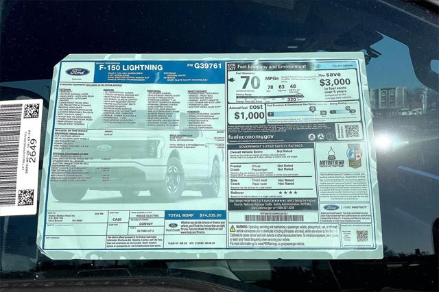 New 2023 Ford F-150 Lightning For Sale in OLIVE BRANCH, MS