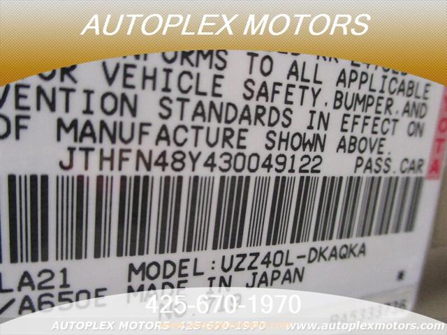 2003 Lexus SC 430 Base A5