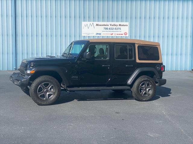 2020 Jeep Wrangler Unlimited Black and Tan 4X4