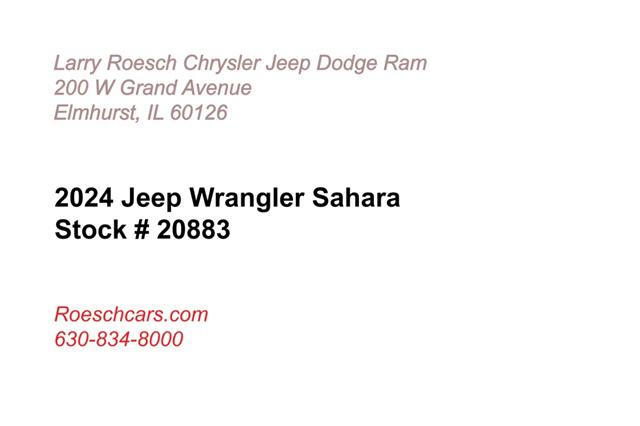 2024 Jeep Wrangler WRANGLER 4-DOOR SAHARA