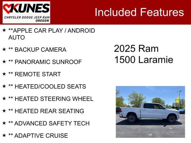 2025 RAM Ram 1500 RAM 1500 LARAMIE CREW CAB 4X4 57 BOX