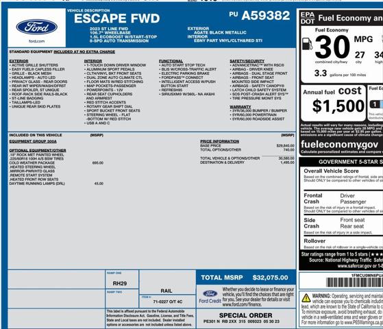 2023 Ford Escape ST-Line