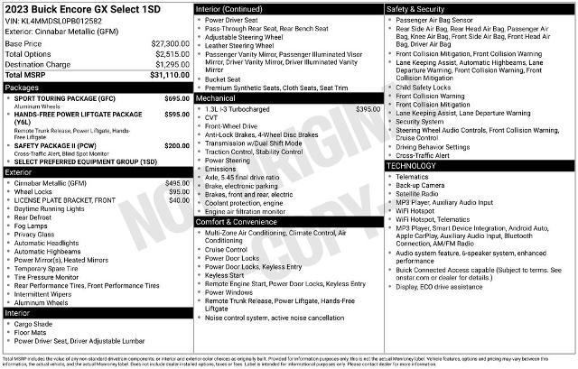 2023 Buick Encore GX Select FWD