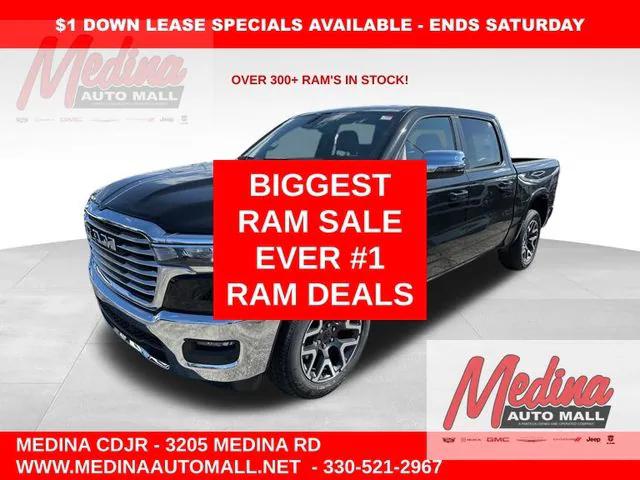 2025 RAM Ram 1500 RAM 1500 LARAMIE CREW CAB 4X4 57 BOX