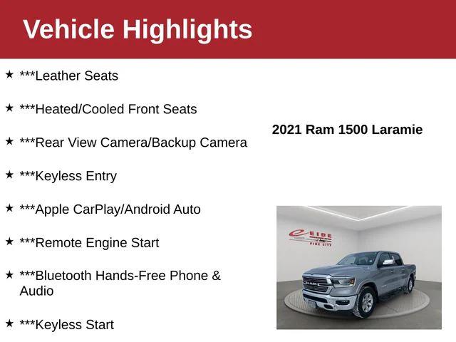 2021 RAM 1500 Laramie Crew Cab 4x4 57 Box 2021 RAM 1500 Laramie Crew Cab 4x4 57 Box