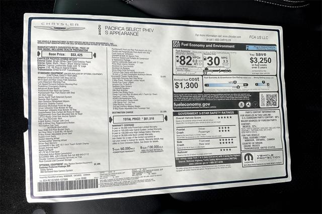 New 2024 Chrysler Pacifica Hybrid For Sale in Millington, TN