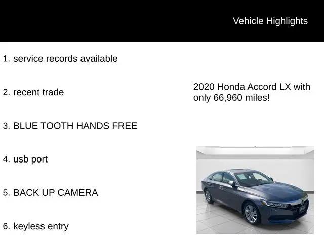 2020 Honda Accord LX