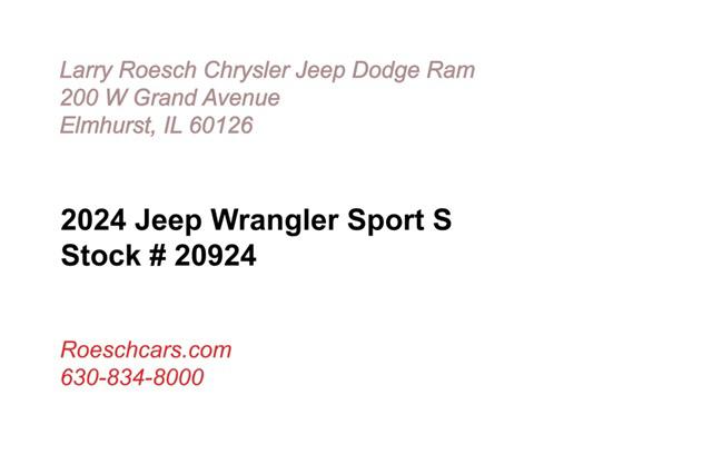 2024 Jeep Wrangler WRANGLER 4-DOOR SPORT S