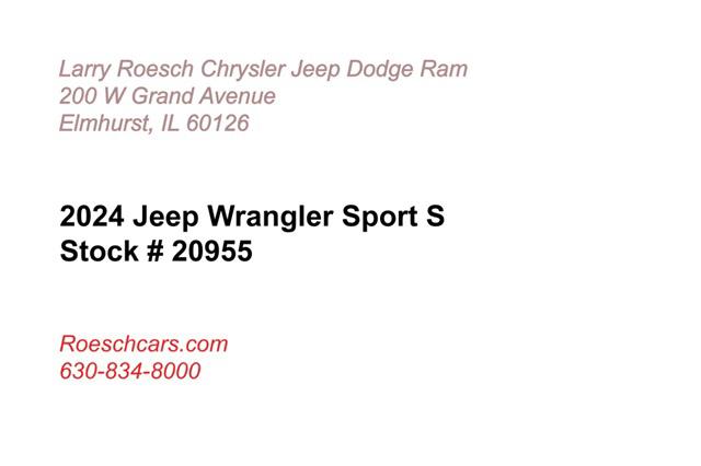 2024 Jeep Wrangler WRANGLER 4-DOOR SPORT S