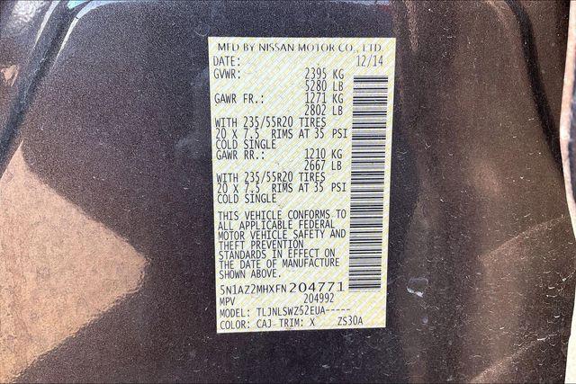 Used 2015 Nissan Murano Platinum For Sale in Olive Branch, MS