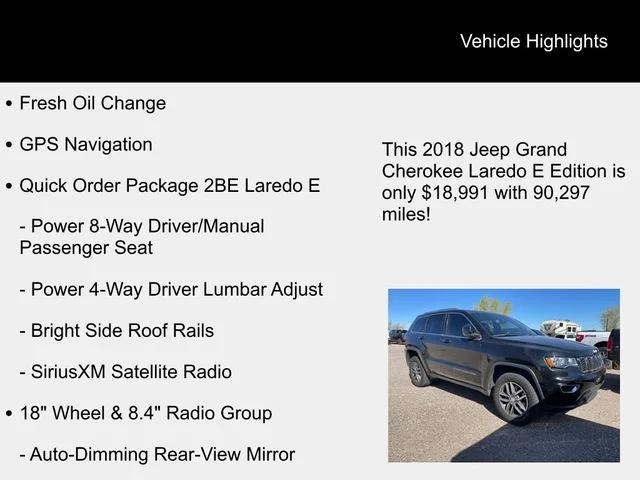 2018 Jeep Grand Cherokee Laredo E 4x4