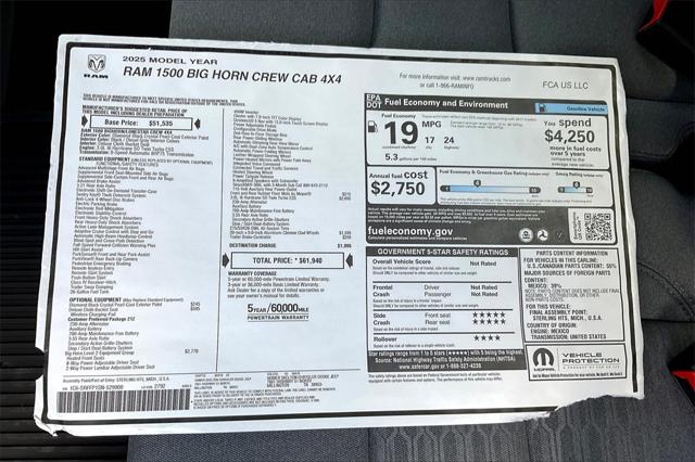 New 2025 RAM 1500 For Sale in Millington, TN