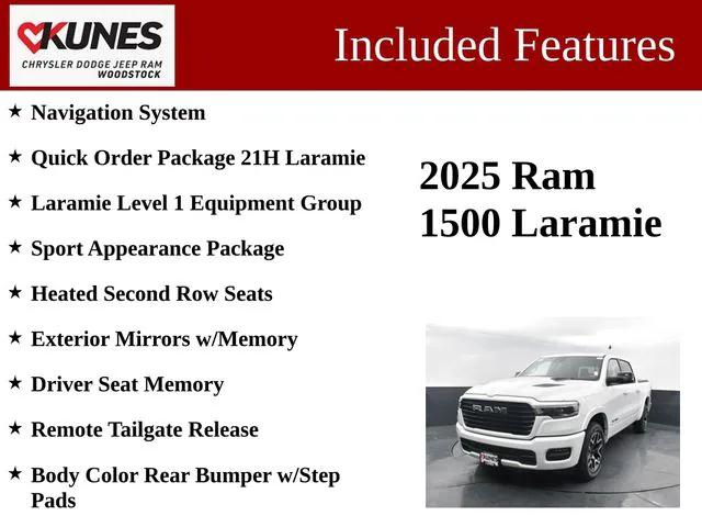2025 RAM Ram 1500 RAM 1500 LARAMIE CREW CAB 4X4 57 BOX