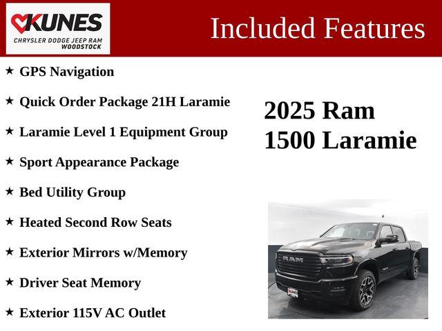 2025 RAM Ram 1500 RAM 1500 LARAMIE CREW CAB 4X4 57 BOX