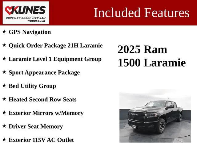 2025 RAM Ram 1500 RAM 1500 LARAMIE CREW CAB 4X4 57 BOX