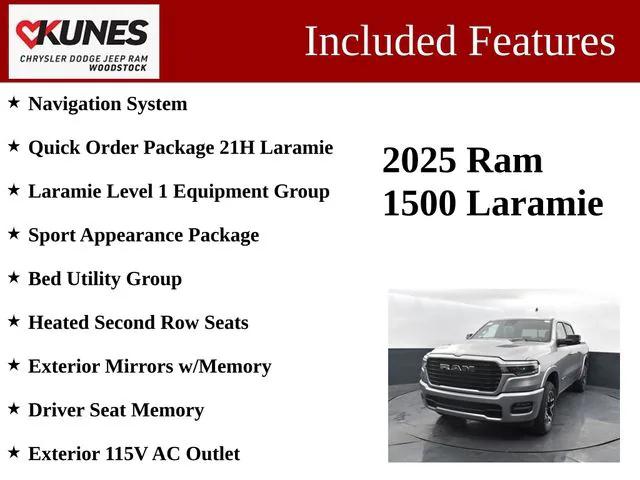 2025 RAM Ram 1500 RAM 1500 LARAMIE CREW CAB 4X4 57 BOX