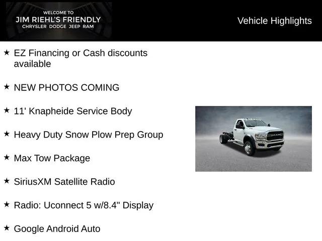 2024 RAM Ram 5500 Chassis Cab RAM 5500 TRADESMAN CHASSIS REGULAR CAB 4X4 84 CA