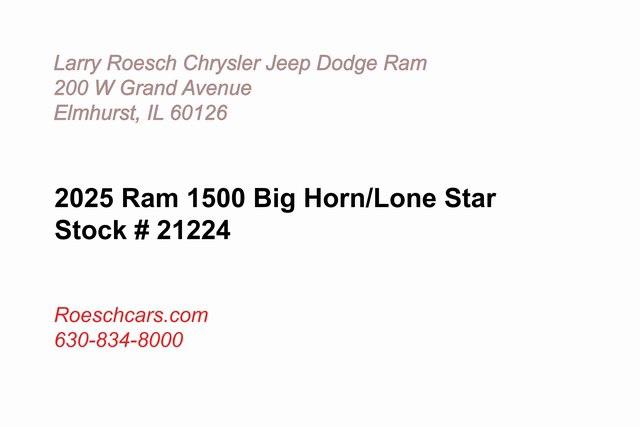 2025 RAM Ram 1500 RAM 1500 BIG HORN CREW CAB 4X4 57 BOX