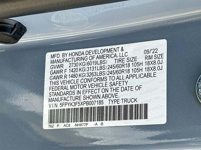 2023 Honda Ridgeline RTL