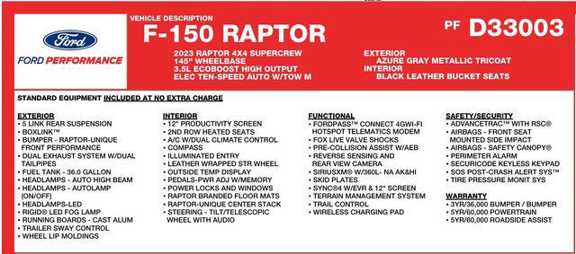 2023 Ford F-150 Raptor for sale in Soda Springs, ID
