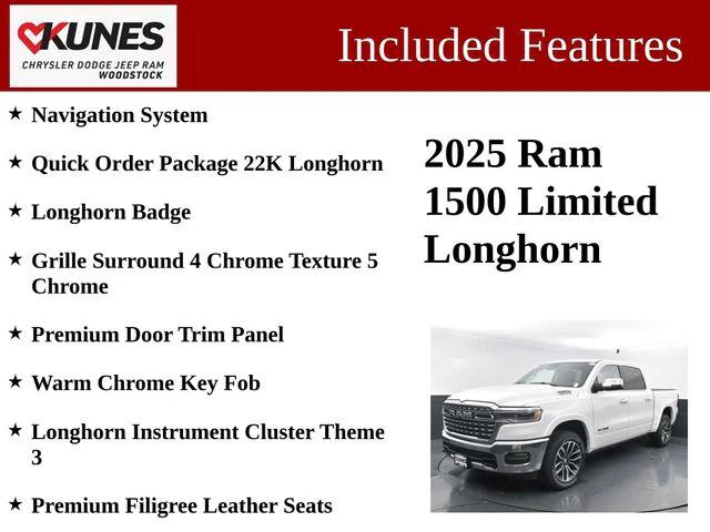 2025 RAM Ram 1500 RAM 1500 LIMITED LONGHORN CREW CAB 4X4 57 BOX