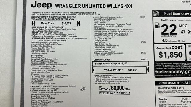 2021 Jeep Wrangler Unlimited Willys 4x4 29