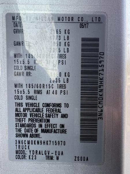 2017 Nissan NV200 SV