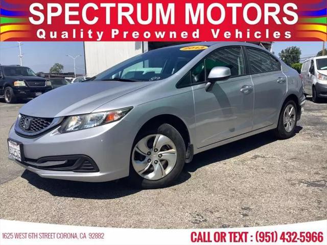 2013 Honda Civic LX for sale in Corona, CA