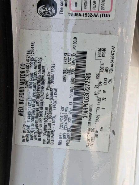 2012 Ford Fusion SEL