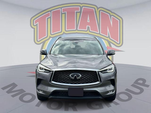 Certified 2021 INFINITI QX50 Luxe with VIN 3PCAJ5BB1MF100922 for sale in Lynbrook, NY