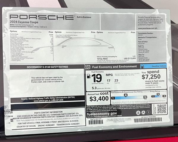2024 Porsche Cayenne Coupe AWD