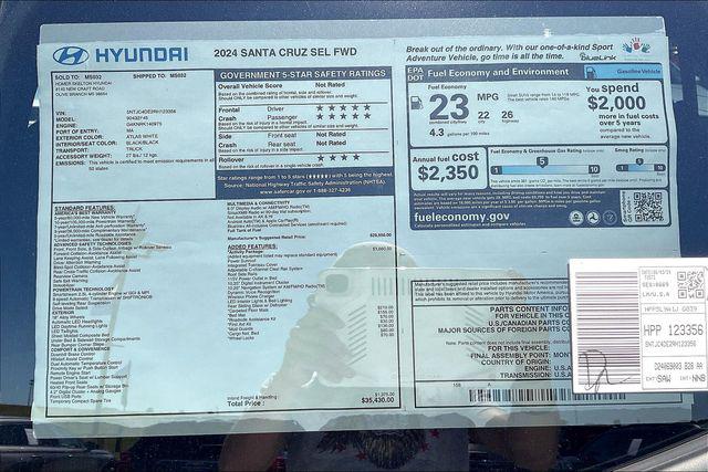 New 2024 Hyundai Santa Cruz For Sale in Olive Branch, MS