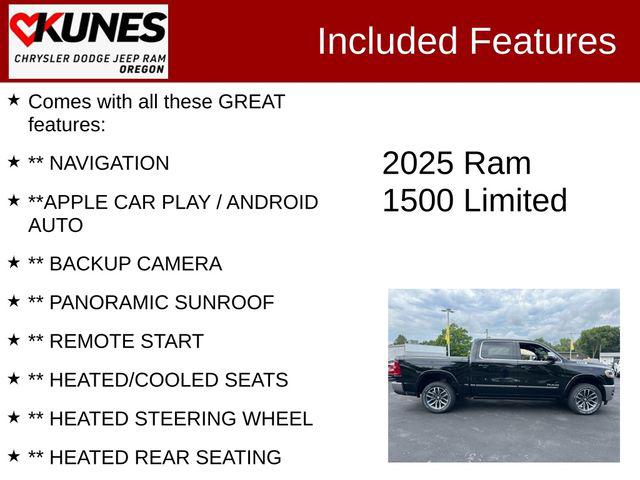 2025 RAM Ram 1500 RAM 1500 LIMITED CREW CAB 4X4 57 BOX