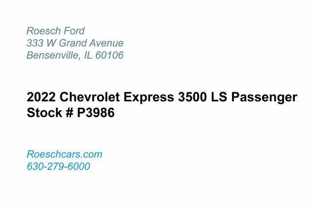 2022 Chevrolet Express Passenger RWD 3500 Extended Wheelbase LS