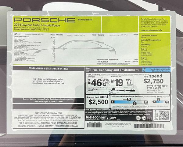2024 Porsche Cayenne E-Hybrid Turbo