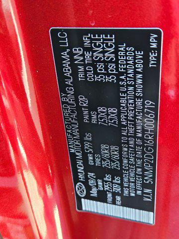 New 2024 Ultimate Red Hyundai SEL image 58