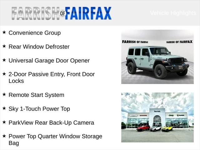 2024 Jeep Wrangler 4xe WRANGLER 4-DOOR WILLYS 4xe